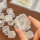 10PCS Mini Storage Box Transparent Square Plastic Box Empty Case for Jewelry