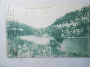 Alte Postkarte 1915 - Große Klippen entlang des Kentucky River - Bild 1 von 1