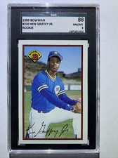 1989 Bowman Ken Griffey Jr. ROOKIE. SGC 8 RC HOF