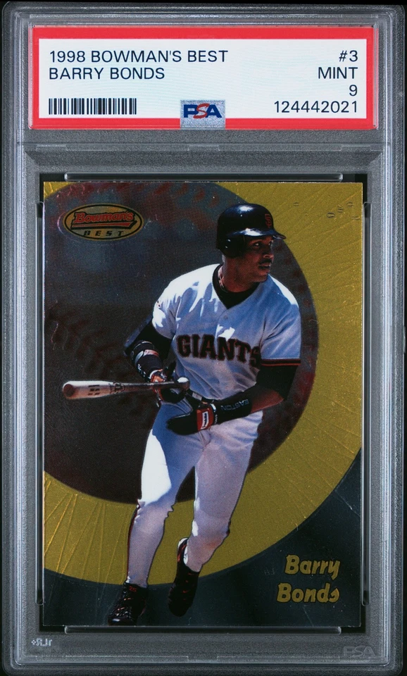 1998 Bowman'S Best #3 Barry Bonds PSA 9 - Image 1 of 2