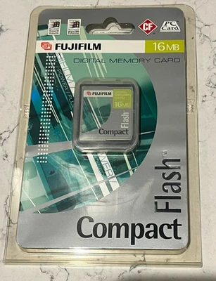 Fujifilm 16MB Compact Flash Digital Memory Card - New/Sealed Retro - Image 1 of 4