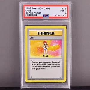 Juego base Pokémon Shadowless Lass 1999 #75 PSA 9 - ¡Como nuevo! - Imagen 1 de 2