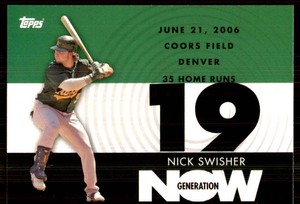 2007 Topps Generation Now Nick Swisher #GN378