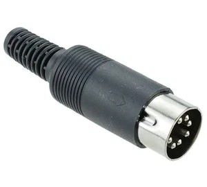 5 x 7-Pin DIN Male Plug Connector - Picture 1 of 1