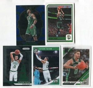 Lote de 5 tarjetas coleccionables de baloncesto Jayson Tatum BOSTON CELTICS (Lote 2) - Imagen 1 de 1