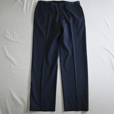 Calça social masculina slim lã flexográfica Jos A Bank 34x32 azul reserva Reda - Imagem 1 de 4