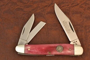 RARE CASE XX USA 8 DOT 1982 SMOOTH RED BONE JUMBO WHITTLER KNIFE SR6380 (21138) - Picture 1 of 8