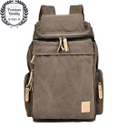 Canvas Mens Travel Bag Outdoor Camping Hiking Rucksack Fashion Laptop Backpack