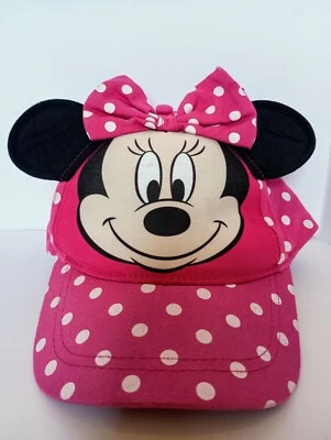 Disney Mickey Minnie Mouse Rosa Caliente Niñas Jóvenes Gorra de Béisbol Sombrero Ajustable  Foto 1 de 4