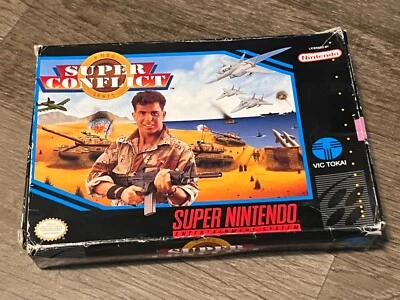 Super Conflict Super Nintendo Snes *Somente Caixa* Sem Jogo - Imagem 1 de 4