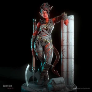 Karlach 1/10 model figure resin kit Baldur's Gate 3 3d print - Imagen 1 de 1