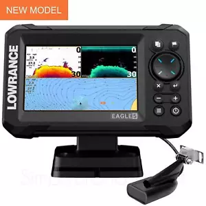 Lowrance Eagle 5 Echolot/Kartenplotter mit 83/200 HDI Geber│mit Grundkarte - Bild 1 von 9