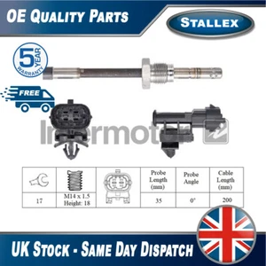 Fits Antara Orlando 2.0 D 2.2 CDTi Exhaust Gas Temperature Sensor Stallex #1 - Picture 1 of 2