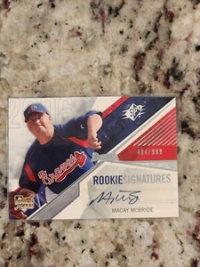 2006 SPx Rookie Signatures /999 Macay McBride #103 Auto