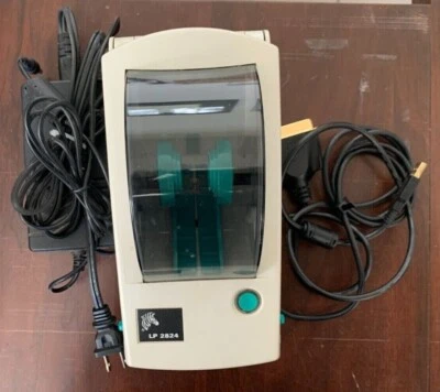 Zebra LP2824 Thermal Label Printer  with power supply and cables Great Condition - Image 1 of 4