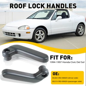 Top Roof Lock Handles Fit For 93 95 94 96 97 Honda Del-Sol Driver Passenger EOA - Picture 1 of 7