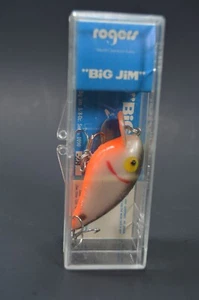 Esca da pesca vintage Jim Rogers Big Jim, nuova con scatola, serie 1090 28, arancione fluorescente - Foto 1 di 3