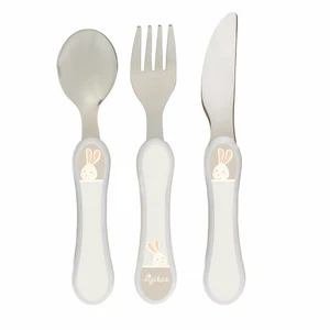 sigikid cutlery set rabbit vanilla 3-piece children's cutlery set children - Picture 1 of 1