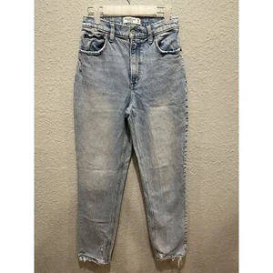 Denim Abercrombie & Fitch The 90s recto ultra alto tiro curva amor talla 27 o 4 - Imagen 1 de 12