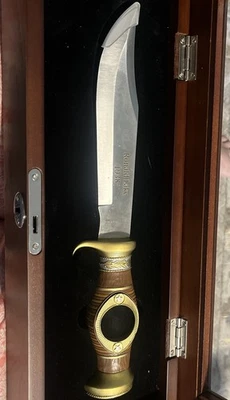 Cuchillo Jim Bowie de The Franklin Mint con vitrina ¡Nuevo! Foto 1 de 4