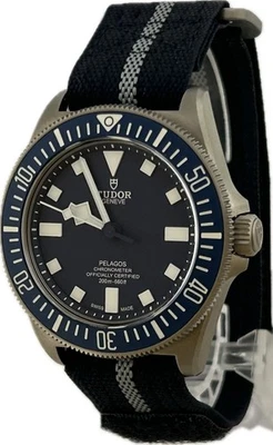 Relógio masculino automático Tudor Pelagos FXD 25707B/25-0001 azul 42mm quase em perfeito estado A4958 - Imagem 1 de 4