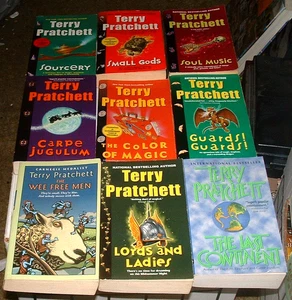 lot of 10 TERRY PRATCHETT Discworld PB *8 NEAR BRAND NEW* Harper Mass Market Ed - Picture 1 of 6