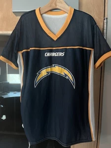 SAN DIEGO CHARGERS NFL FLAG FOOTBALL REVERSIBLE JERSEY - YOUTH XL/ EXTRA LARGE - Picture 1 of 4