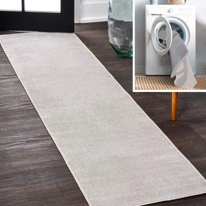 JONATHAN Y Lighting WSH300-28 Washable 2' x 7-3/4' Polyester - Grey - Picture 1 of 12