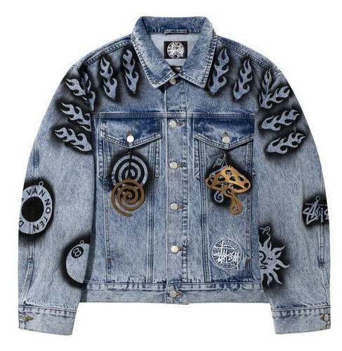 STUSSY × DRIES VAN NOTEN DENIM JACKET M-