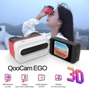Kandao QooCam EGO 3D Stereo Camera 4K 60FPS 2.54in Touch Screen IP67 Waterproof - Picture 1 of 10