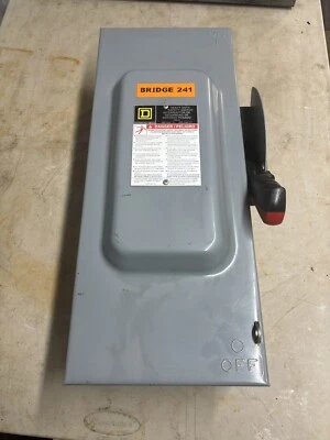 Interruptor de desconexión de seguridad de alta resistencia Square D HU-363 100A Series E1 600V HU363 Foto 1 de 4