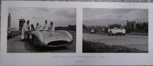Mercedes Racing at Nurburgring 1954 15x36 inches Poster  - Picture 1 of 4