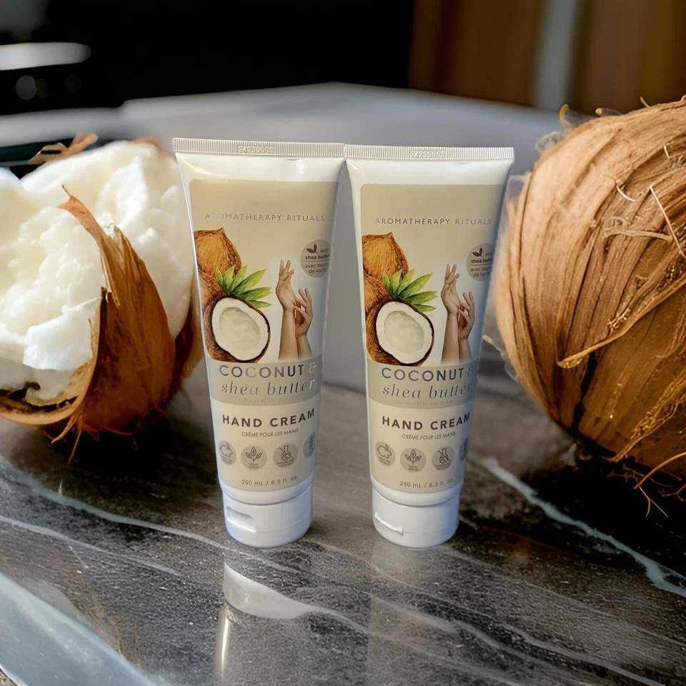 Aromatherapy Rituals COCONUT & SHEA BUTTER Hand Cream 8.5 fl oz VEGAN
