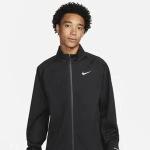 Size XL- Nike Men's Storm-FIT ADV Full-Zip Golf Rain Jacket, BLACK. - Picture 1 of 6