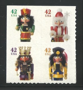 US 2008 SC#4368-71 HOLIDAY NUTCRACKERS POSTAGE STAMP ATM PANE - BLOCK OF 4 MNH - Picture 1 of 1