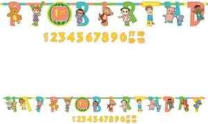 Striscione lettera aggiunta un'età decorazione festa compleanno bambini carino Cocomelon - Foto 1 di 1