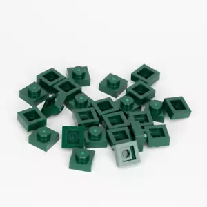 25x LEGO® Platte 1x1, Plate Basic dunkel grün (3024) (Dark Green) NEU - Picture 1 of 1