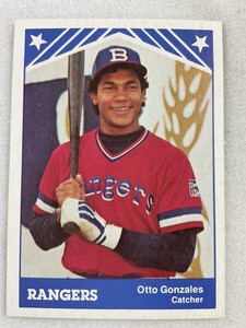 1983 Burlington Rangers TCMA Minor League Baseball Card#17-Otto Gonzales