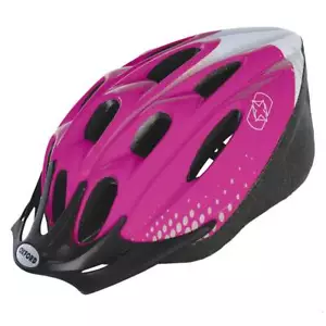Ladies Pink / White Cycle Helmet - Dial-A-Fit Bicycle Helmet - Picture 1 of 1