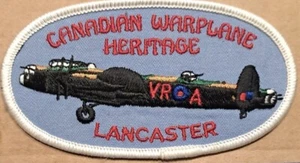 Avión de guerra canadiense Heritage Lancaster Bomber VR-A bordado hierro en parche - Imagen 1 de 2