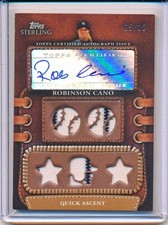 ROBINSON CANO 2010 TOPPS STERLING LEGENDARY LEATHER GU RELIC AUTOGRAPH AUTO /10