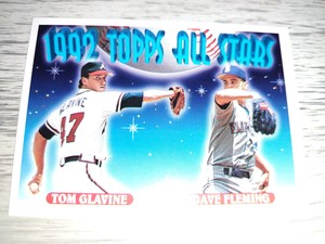 1993 Topps - 1992 Topps All Stars #410 Tom Glavine, Dave Fleming