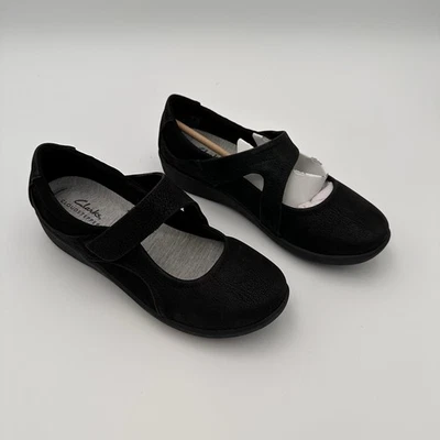 Clarks Sillian Bella para mujer sin cordones talla 6 negro Foto 1 de 4