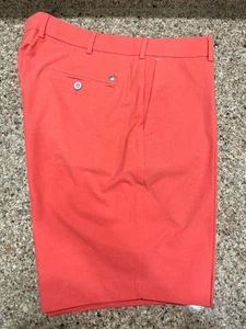 Peter Millar Crown Crafted Surge Tailored Fit Scarlet Lily Shorts Size 36 - Picture 1 of 6