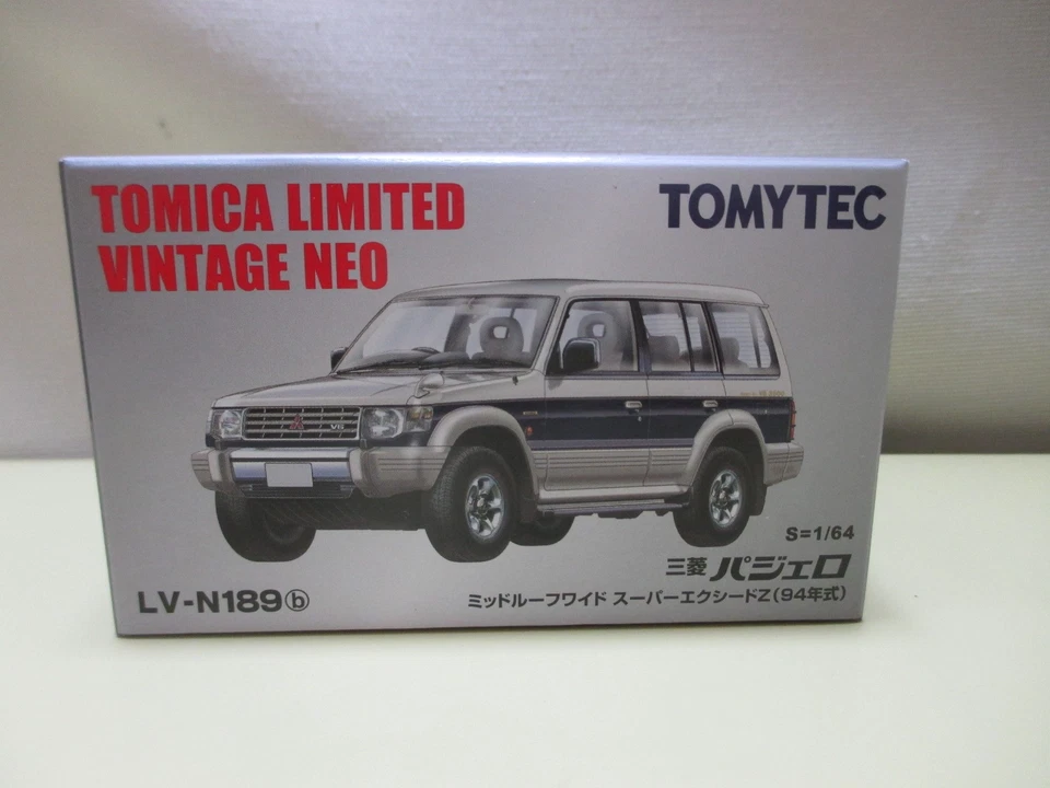 Tomica Limited Vintage Neo LV-N189b 1/64 Mitsubishi Pajero Super Exceed Azul Foto 1 de 1