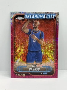 2024-25 Topps Chrome Basketball Alex Caruso #6 Magenta Speckle /350 - Picture 1 of 2