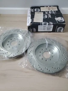 Rear Drilled Disc Rotors Brake For 2010 Ford Taurus - Picture 1 of 7