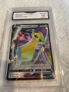 AEGISLASH V 2020 POKEMON SCHWERT & SCHILD LEBENDIGE SPANNUNG # 126 BEWERTET 10 L@@K - Bild 1 von 2