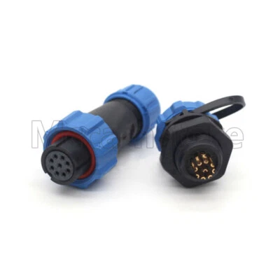 SP13 9Pin 5A Waterproof Electrical Wire Connector,Circular Connector Plug Socket - Image 1 of 4
