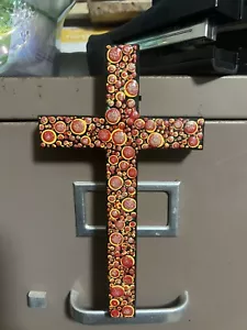 **Original, Hand Painted Wood Cross - Picture 1 of 1
